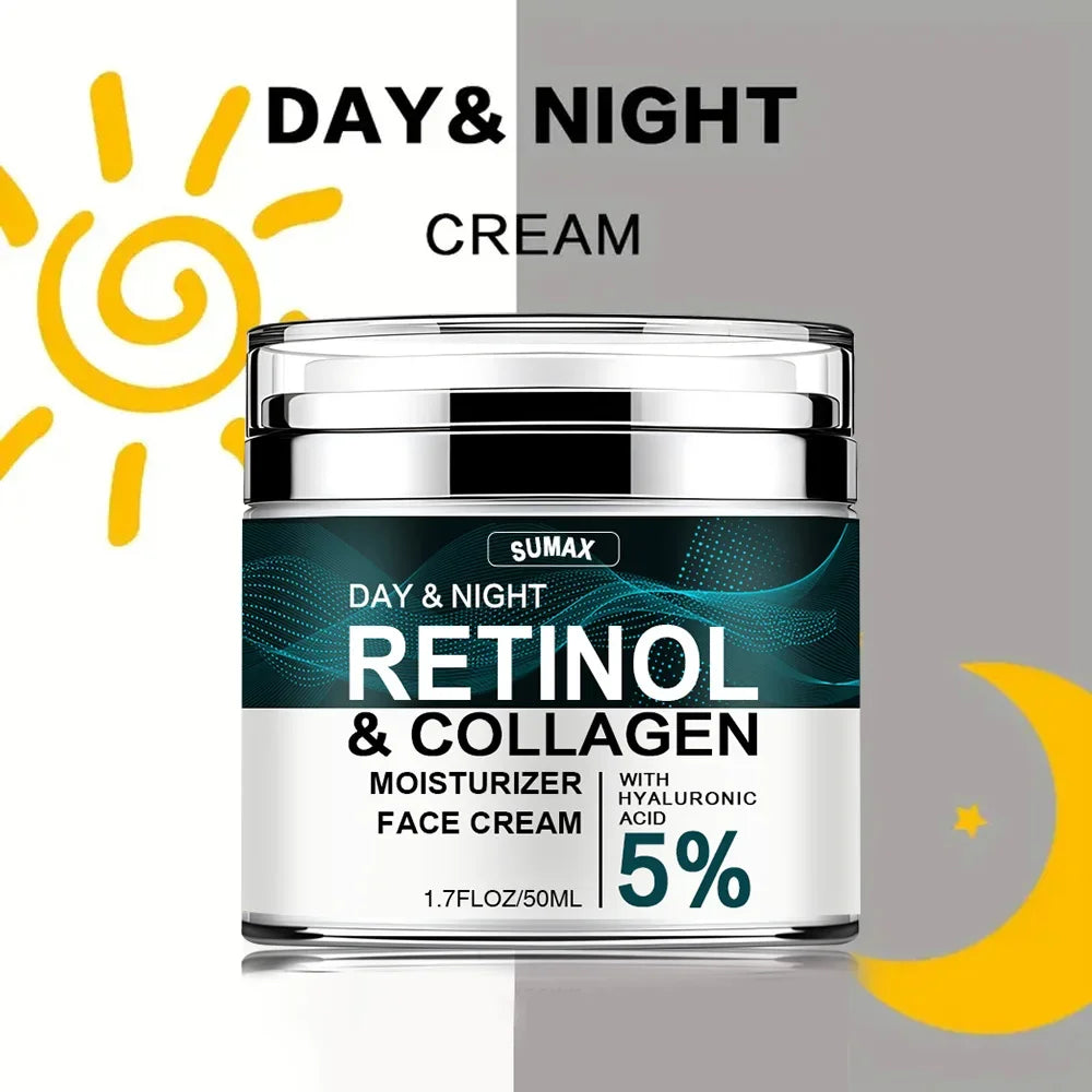 50ML Retinol Face Cream Moisturizing Firming Brightening skincare Collagen Hyaluronic Acid Creams Facial Skin Care Products