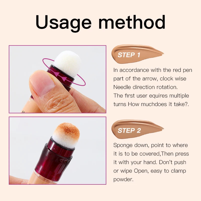 Sponge Concealer Foundation – Full Coverage & Long-Lasting Glow