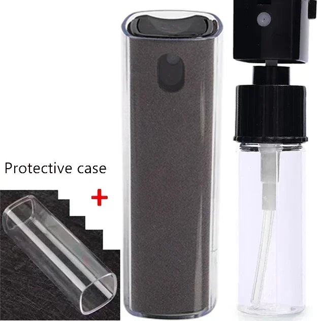 4-in-1 Screen Cleaner Spray Bottle with Microfiber Cloth – Portable Cleaning Tool for Phone, Tablet, Laptop & Glasses