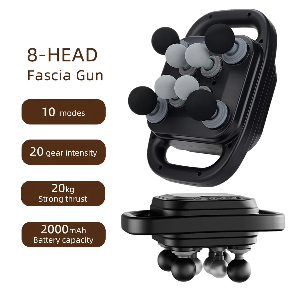 Fascia Gun – 42-Head High-Frequency Vibration Massage Gun | Full Body, Back, Waist, Neck & Shoulder Muscle Massager