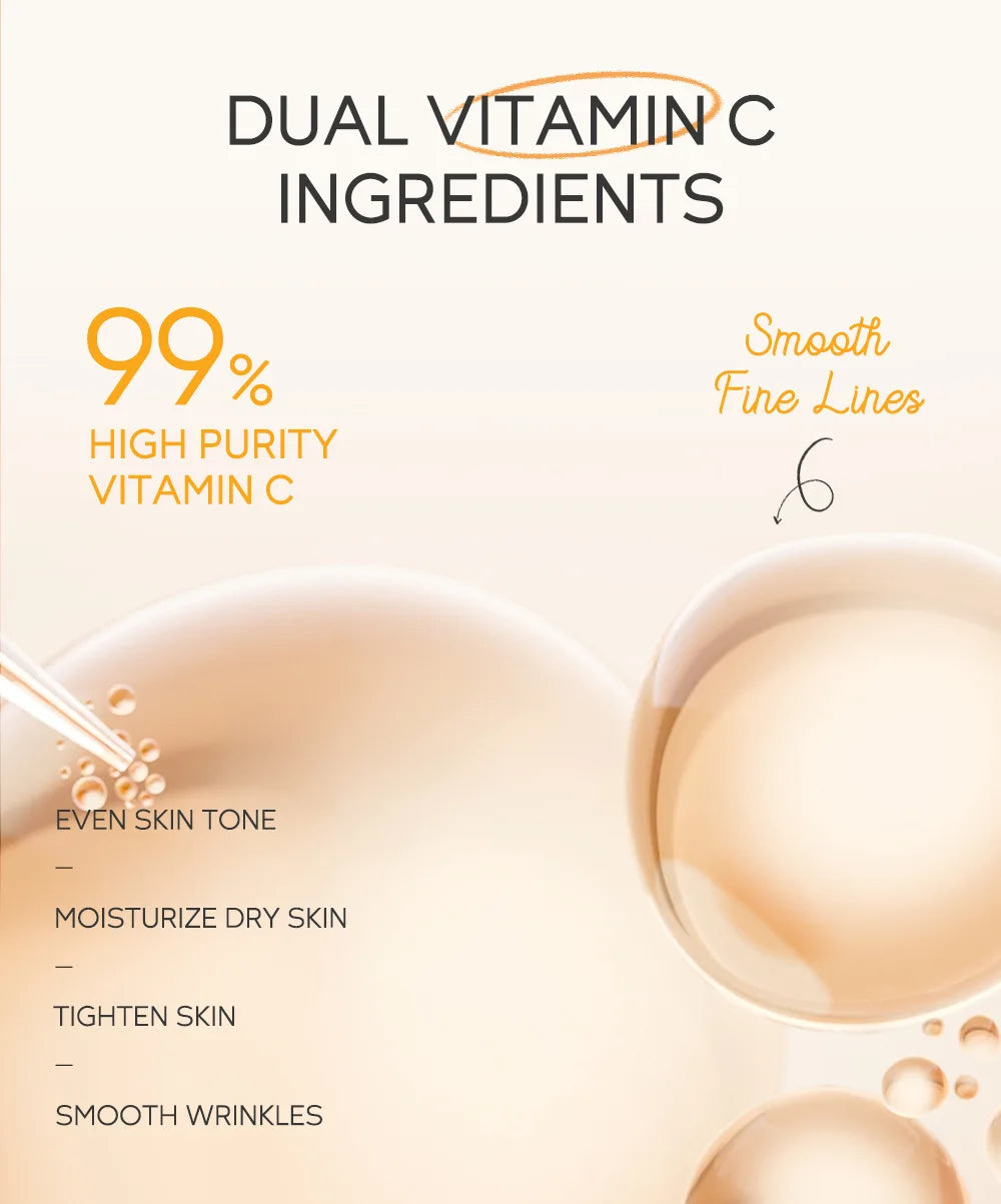 LAIKOU Vitamin C Skincare Set – Serum, Eye & Face Cream (3pcs)