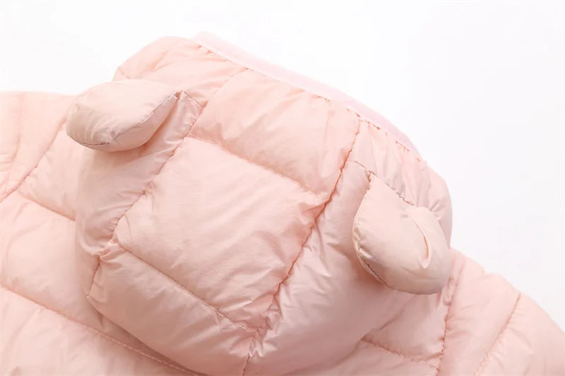 2025 Kids Hooded Cotton Jacket – Boys & Girls Winter Thick Warm Zipper Coat 2-6Y