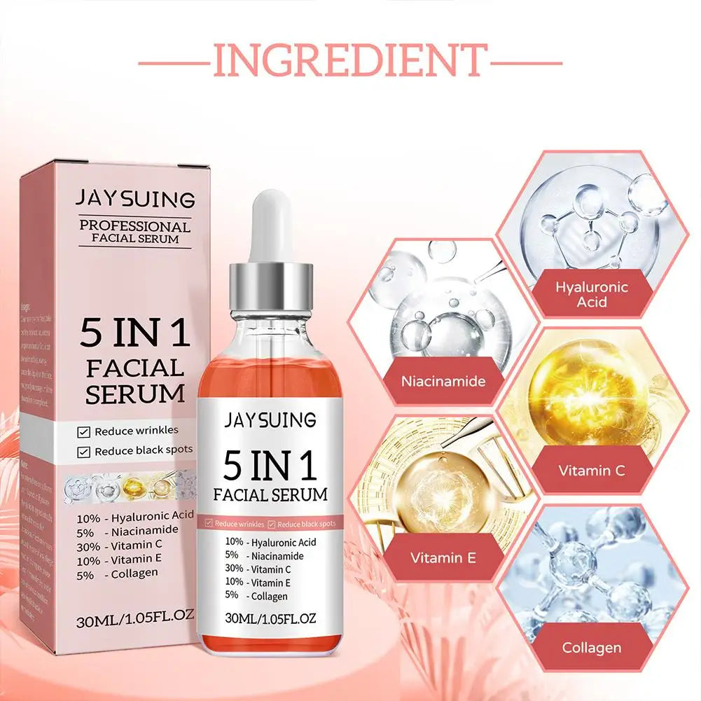 5-in-1 Vitamin C Face Serum – Firming, Brightening & Pore Tightening