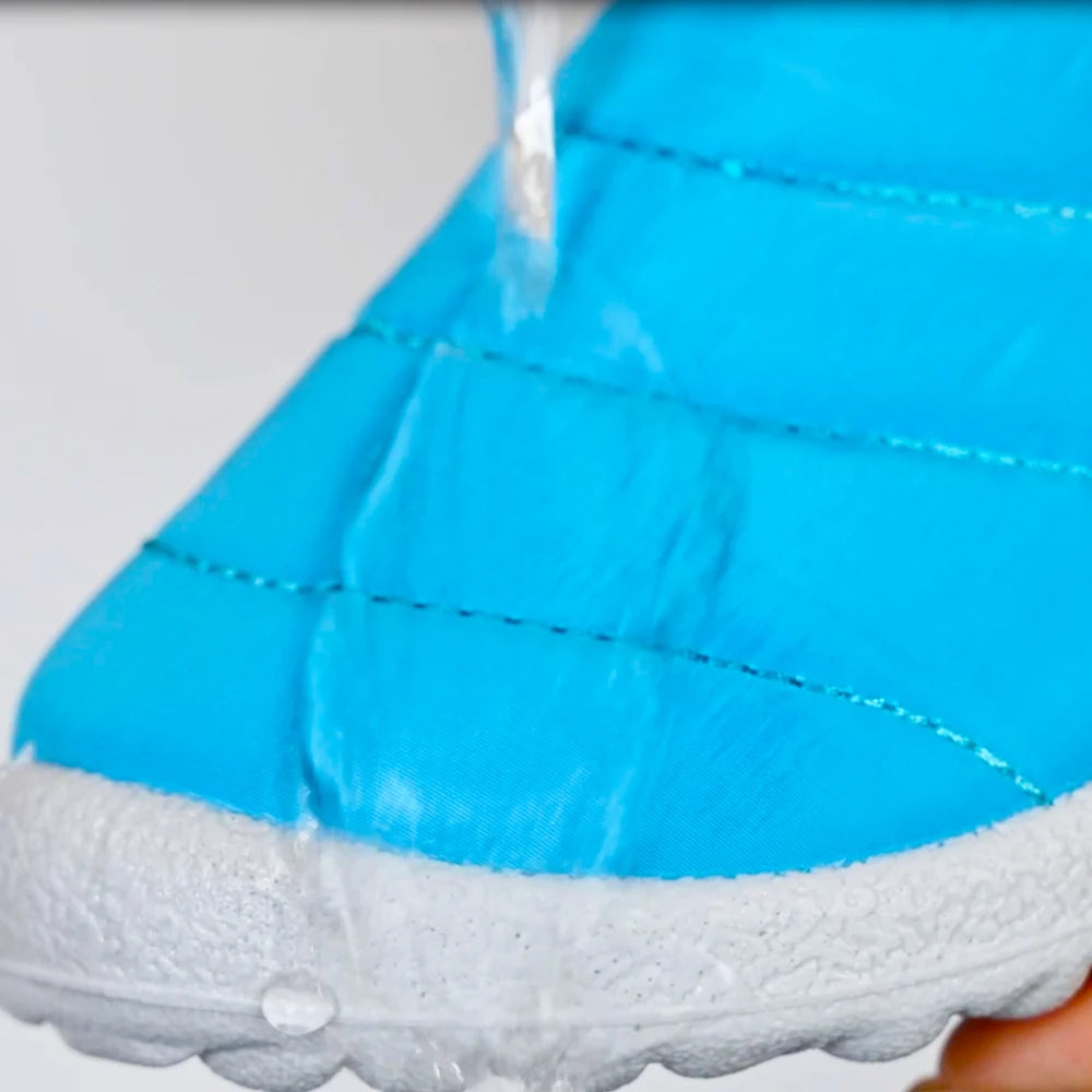 Children Winter Plush Snow Boots Waterproof Non-Slip
