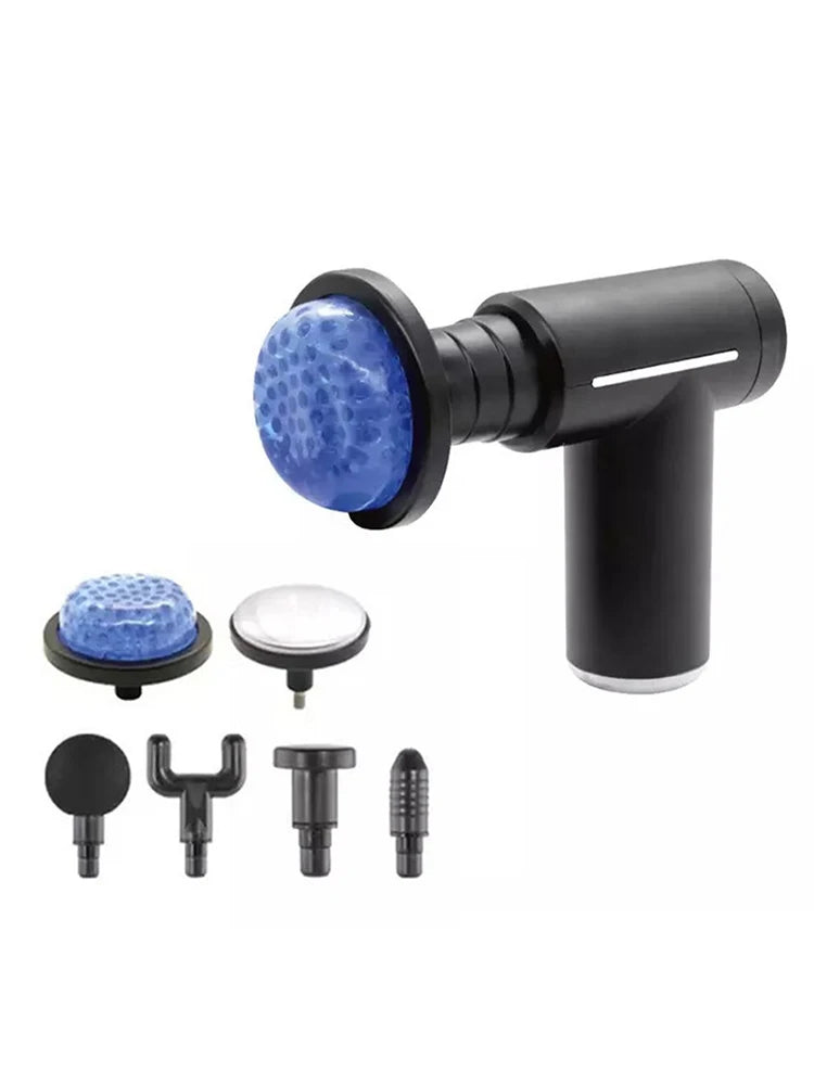 Professional Muscle Massage Gun – Intelligent Fitness Massager with Hot & Cold Compress & 6 Interchangeable Heads for Deep Muscle Relaxation & Recovery