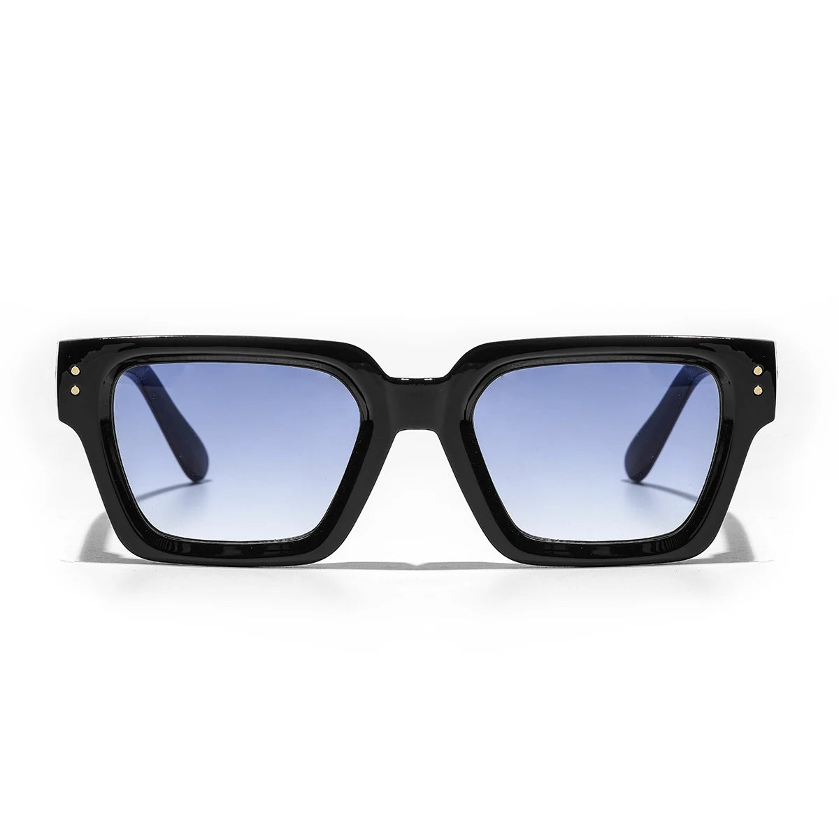 Ruiao 2025 Luxury Premium Black Designer Square Sunglasses – Unisex for Men & Women