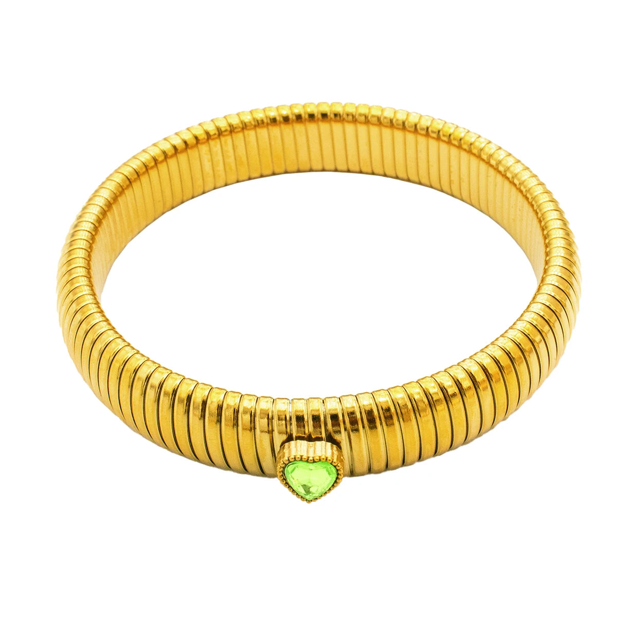 Waterproof 18K Gold Plated Stainless Steel Thick Bracelet – Unisex Jewelry