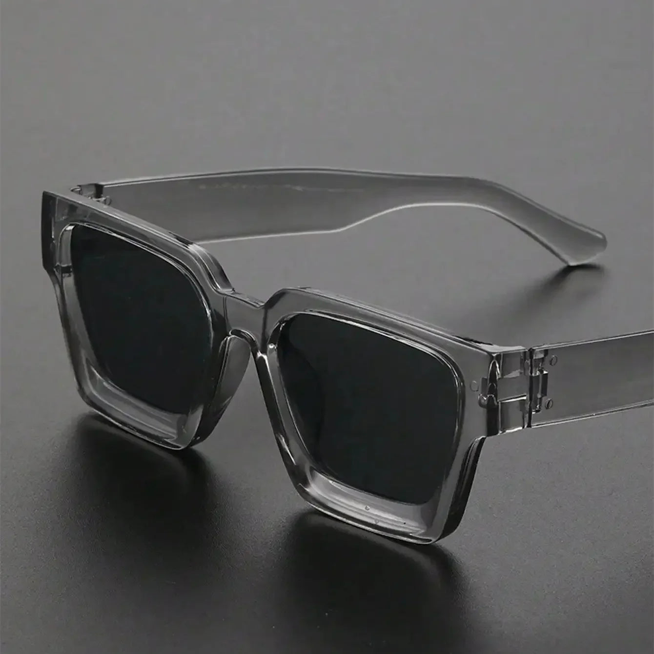 Retro Black Millionaire Shades – Luxury Designer Square Sunglasses for Men & Women 2025