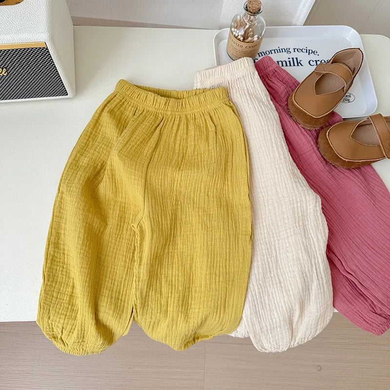 Children’s Summer Cotton Sets – Boys & Girls Sleeveless Tank Tops & Shorts