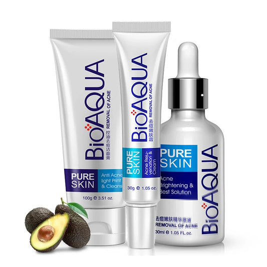 BIOAQUA Skin Care Set – Firming Cream, Cleanser & Serum (3pcs)