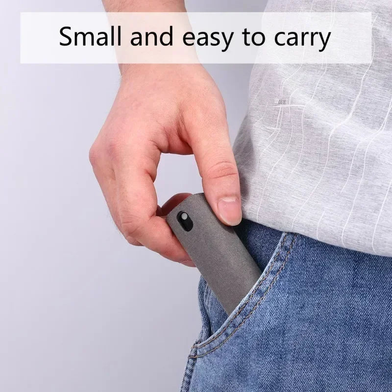 Microfiber Screen Cleaner Spray Bottle – Portable Press-Type Tool for Phone, Tablet & Laptop Screens (Empty, No Liquid)