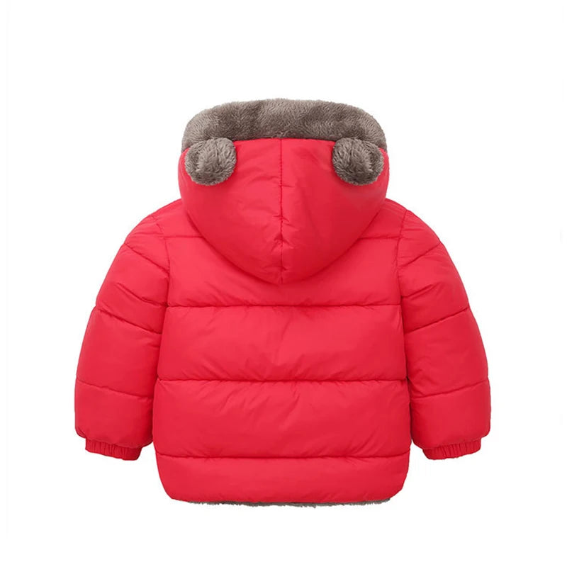 inter Baby Jacket – Cute Cartoon Hooded Warm Coat 2–6Y Kids Outerwear