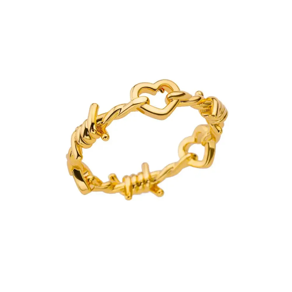 Zircon Little Heart Stainless Steel Ring – Minimalist Dainty Valentine’s Gift for Women