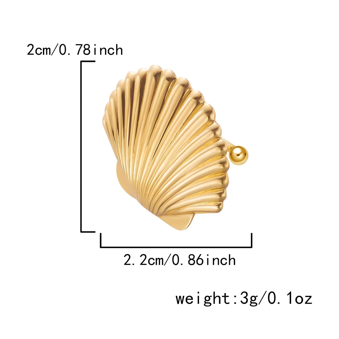 Boho Starfish Shell Ear Cuffs – Asymmetrical Beach Party Earrings for Women