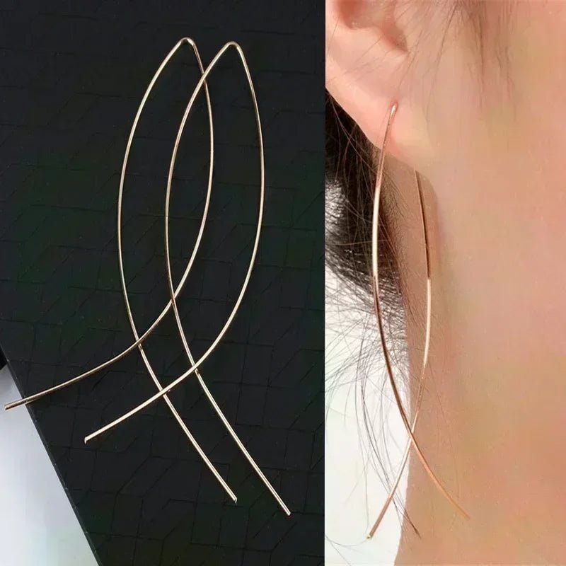 Rectangular Zircon Earrings – Elegant Women’s Wedding Jewelry