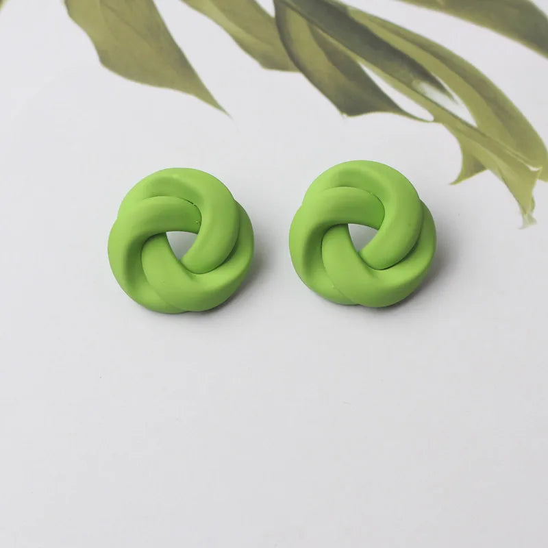 Colorful Metal Dangle Earrings – Flower & Heart Pendant Women’s Jewelry