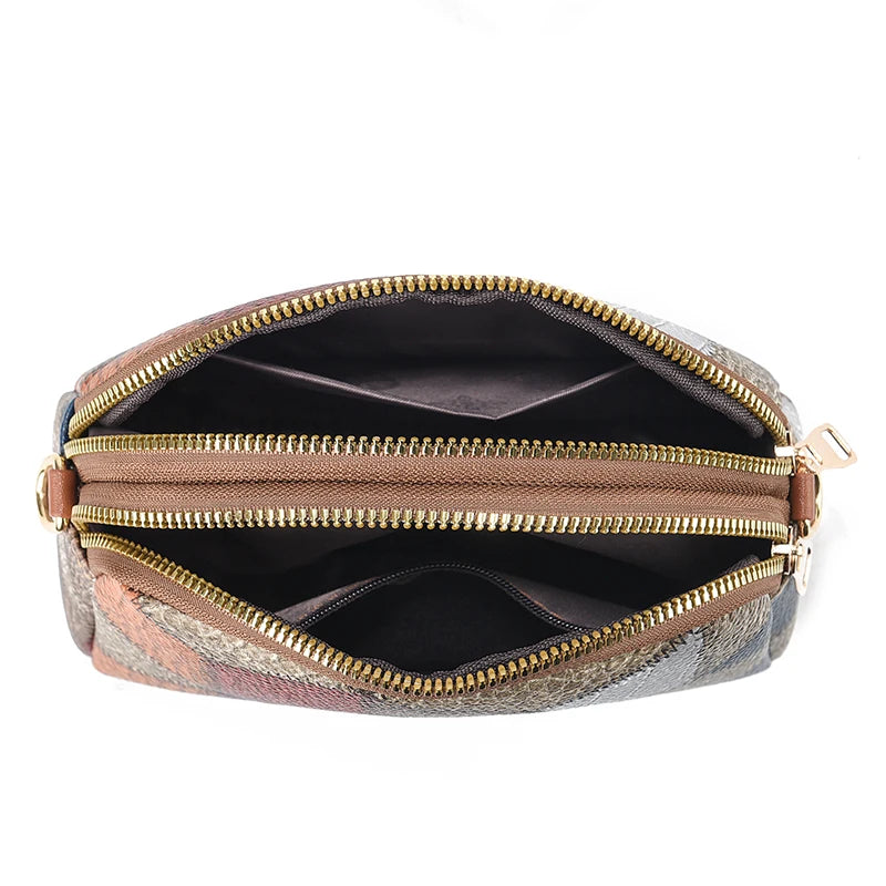 Women’s Trendy Printed Shell Crossbody Bag – Casual Versatile Small Designer Purse