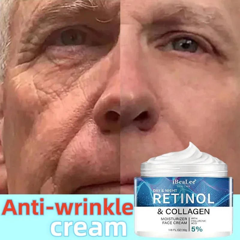 Retinol Anti-Wrinkle Cream for Men – Collagen Boost & Moisturizing Anti-Aging Face Care