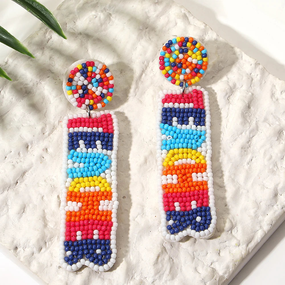 Bohemian Starfish Lobster Conch Earrings – Handmade Summer Beach Jewelry