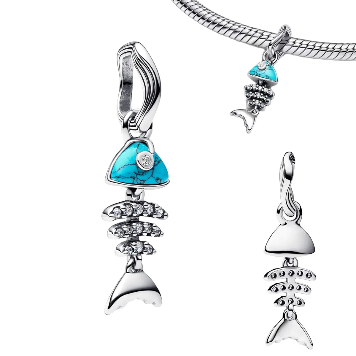 Gold Charms 925 Sterling Silver Beads – Starfish, Octopus & Shell Earrings for Women’s DIY Jewelry
