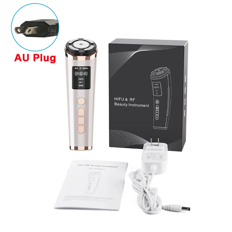 HIFU Face Lifting Machine – RF High Frequency EMS Anti-Aging Facial Massager