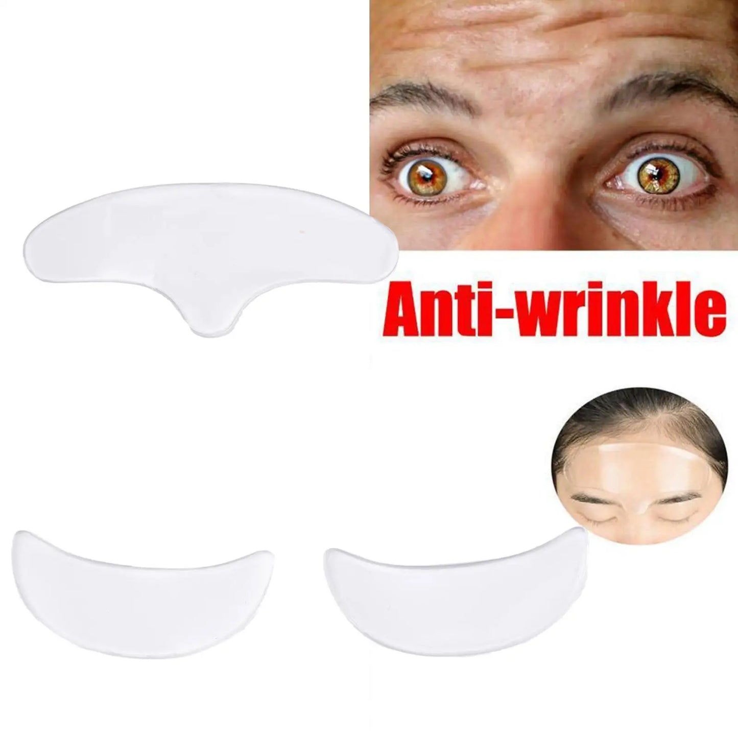Reusable Anti-Wrinkle Forehead Patch – Soft Silicone Patch for Facial Care, Eye Mask & Skin Care – Comfortable, Portable & Easy to Use