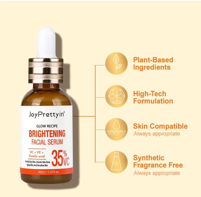 Vitamin C Whitening & Hyaluronic Acid Facial Serum – Moisturizing, Anti-Aging, Brightening & Firming Skin Care Essence
