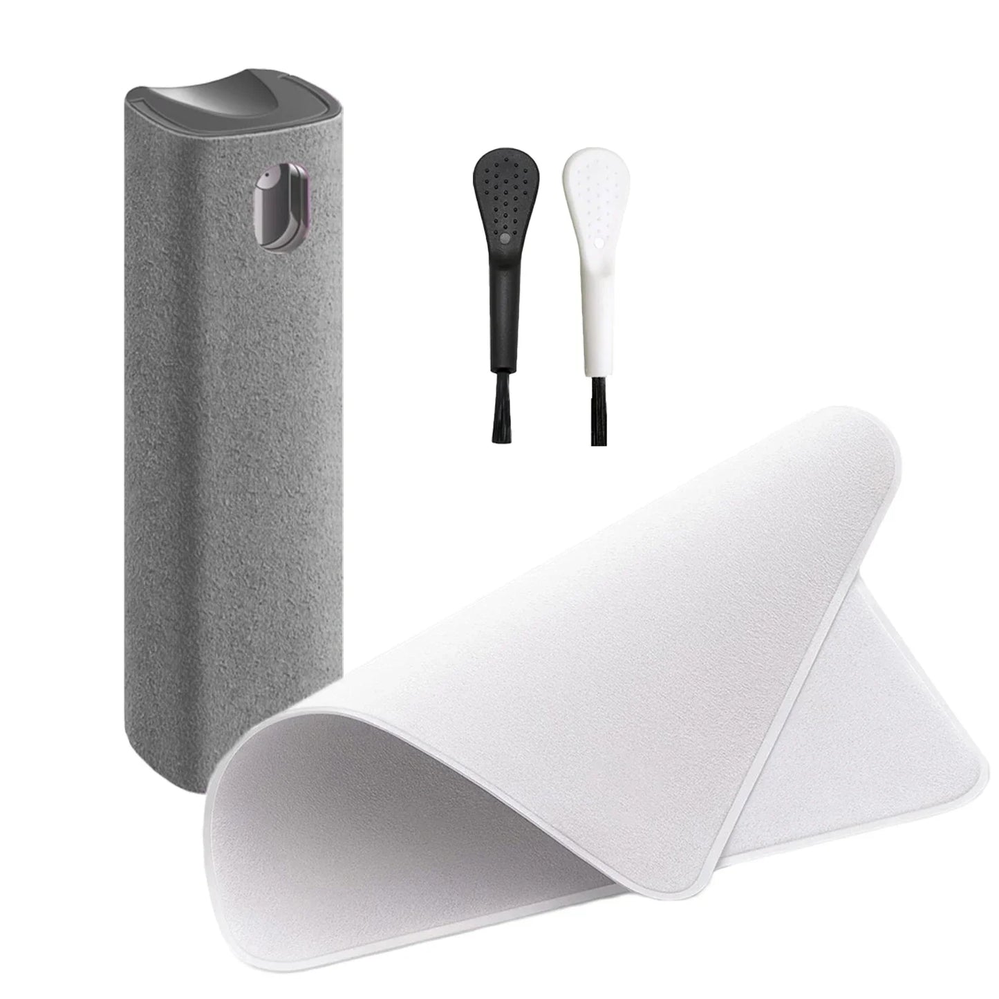 4-in-1 Screen Cleaner Spray Bottle with Microfiber Cloth – Portable Cleaning Tool for Phone, Tablet, Laptop & Glasses