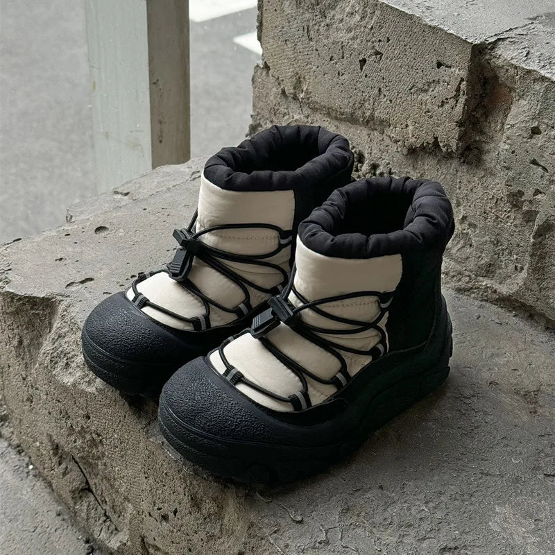 Children Winter Snow Boots – Waterproof Warm Cotton Shoes Boys Girls Outdoor Non-Slip School Boots