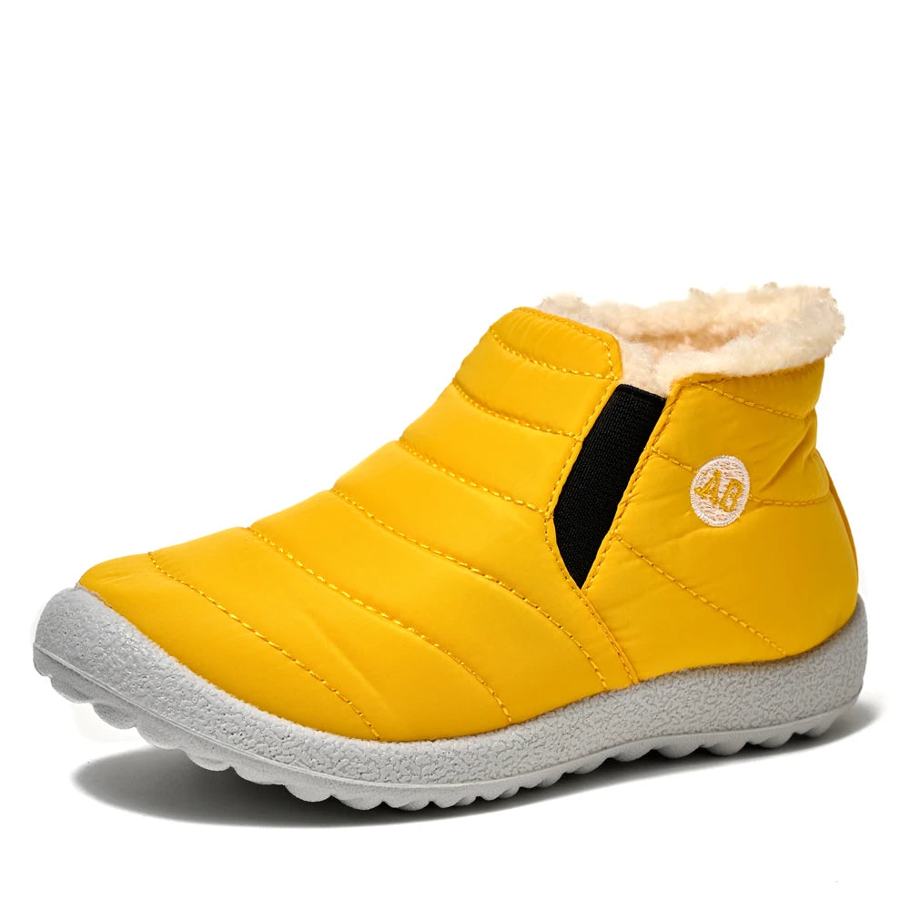 Children Winter Plush Snow Boots Waterproof Non-Slip