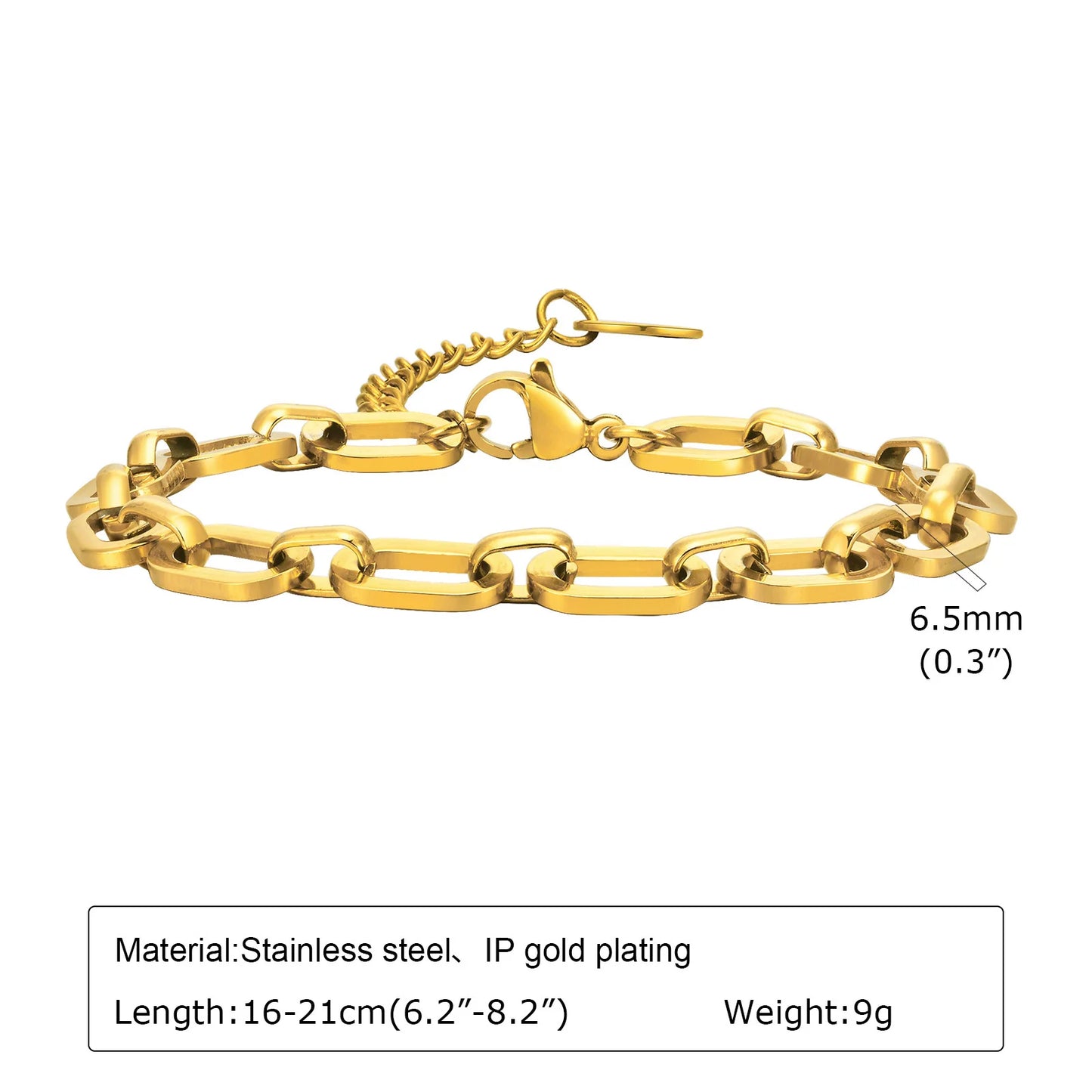 Chunky Gold Link Necklace – Thick Oval Chain Choker for Women