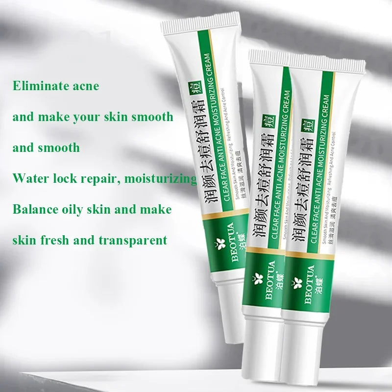 Herbal Acne Treatment Cream – Scar & Blackhead Remover Gel | Oil Control, Pore Minimizing, Whitening & Repair | Korean Skincare