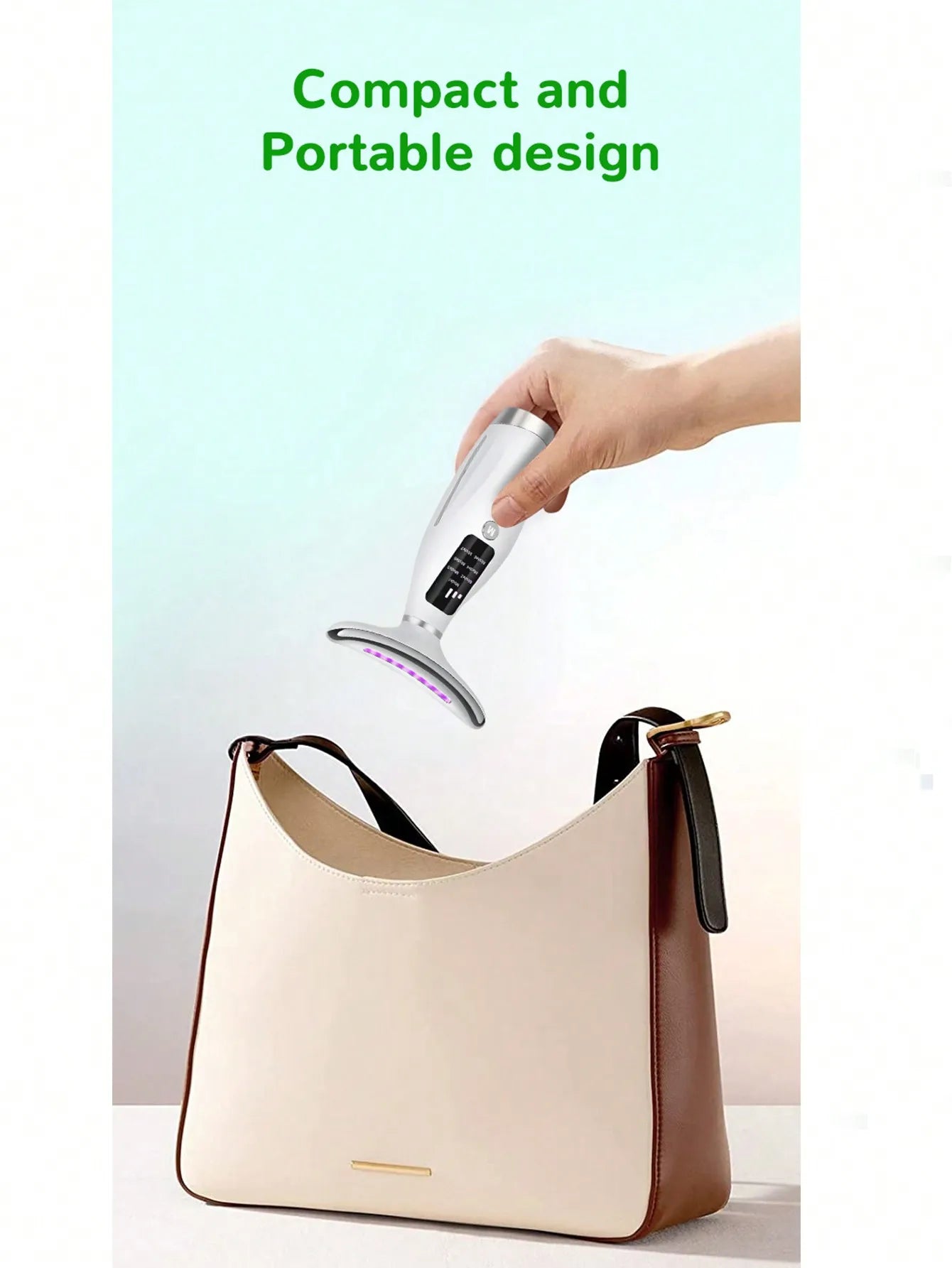 Colour Light Face & Neck Beauty Instrument – 7 Modes, 7 Speed Settings, Curved Hand Grip for Skin Rejuvenation & Lifting