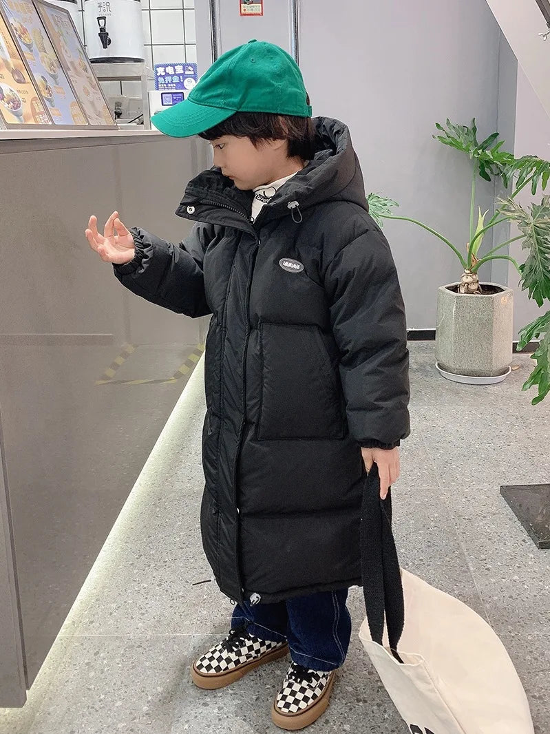 Winter Warm Girls Hooded Puff Jacket – Cotton Lined Zipper Coat, Thick Kids School Outfits 2-14Y
