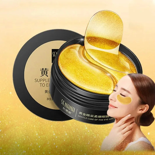 Gold Collagen Eye Masks – 60pcs Hydrating & Anti-Fatigue Treatment