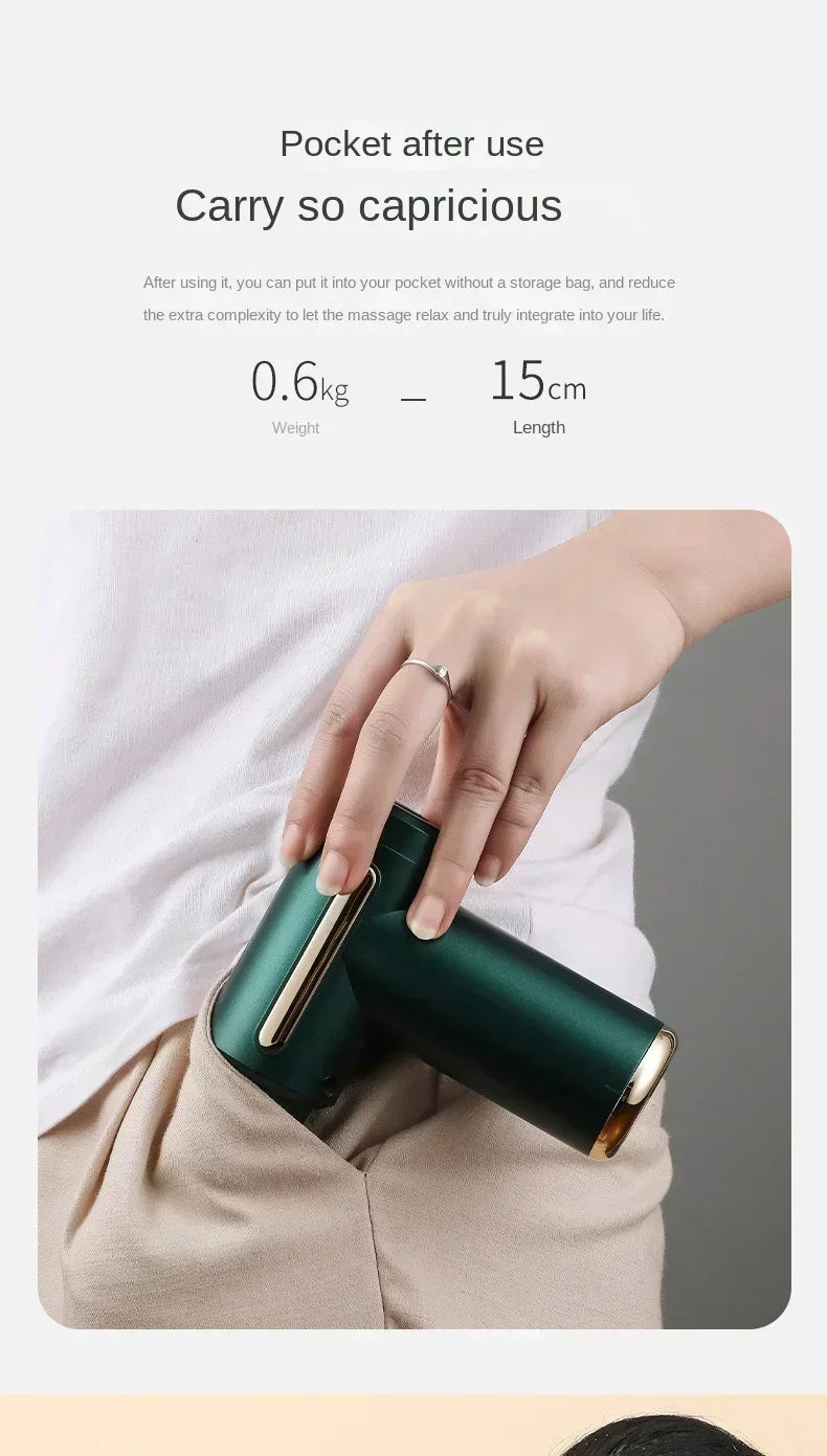 USB Mini Fascia Massage Gun – Portable Muscle Relaxation Vibrating Massager for Neck, Shoulder & Fitness Recovery