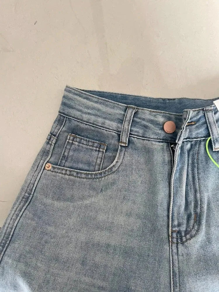 Y2K Wide Leg Baggy Jeans – Low Rise Streetwear Denim