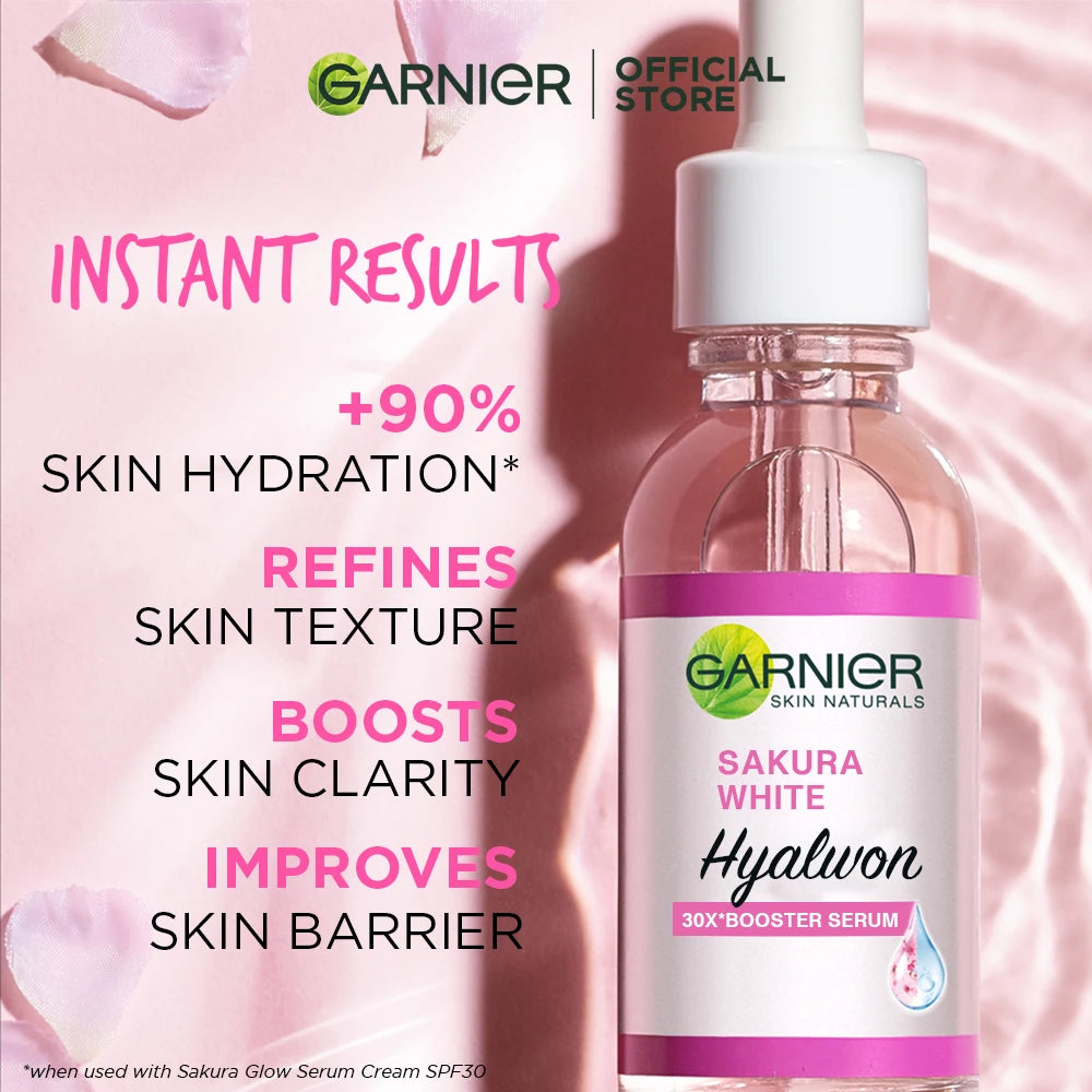 30ml Garnier Whitening Essence – Acne Mark Removal, Blackhead & Comedone Care, Pore Tightening, Moisturizing & Facial Repair Serum