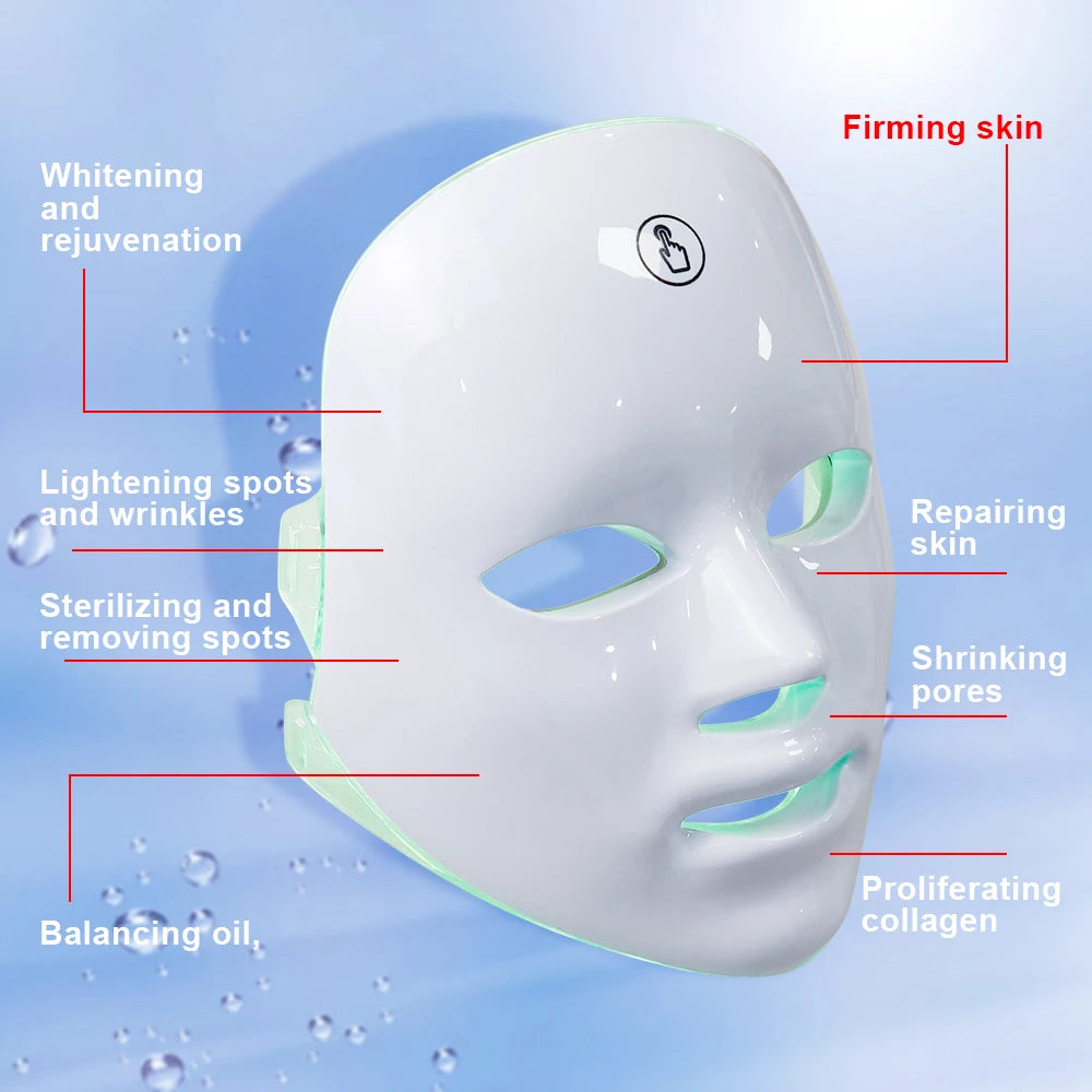 LED Face & Neck Beauty Machine – Skin Care Massager for Tightening, Lifting & Rejuvenation