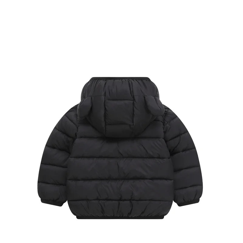 2025 Kids Hooded Cotton Jacket – Boys & Girls Winter Thick Warm Zipper Coat 2-6Y