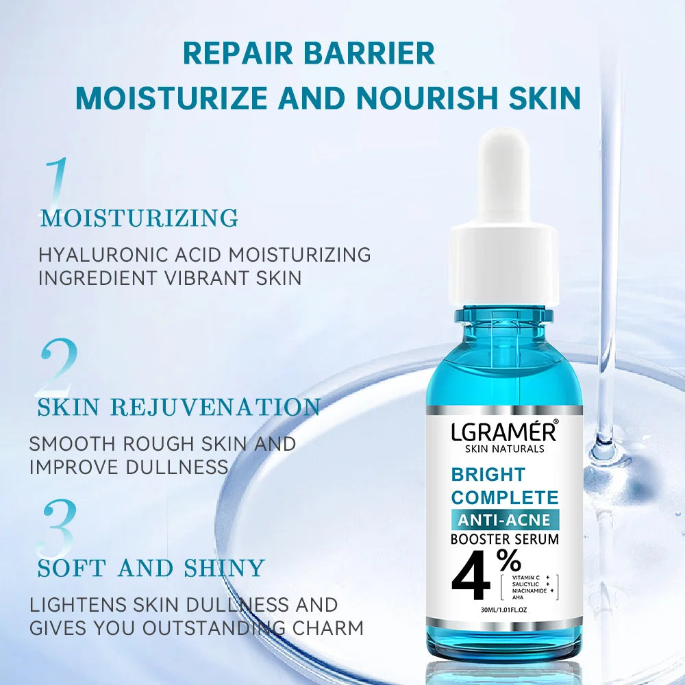 Garnier Bright Complete Facial Essence – 30X Vitamin C & Niacinamide Enhanced Serum for Acne Repair, Brightening & Skin Renewal