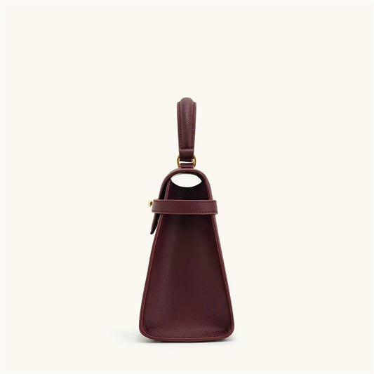JW PEI Elise Burgundy Handbag – 2025 Designer Large Square Crossbody for Women