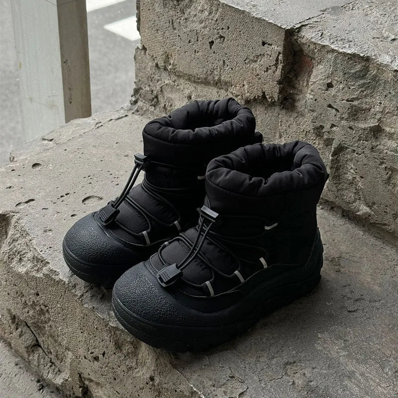 Children Winter Snow Boots – Waterproof Warm Cotton Shoes Boys Girls Outdoor Non-Slip School Boots