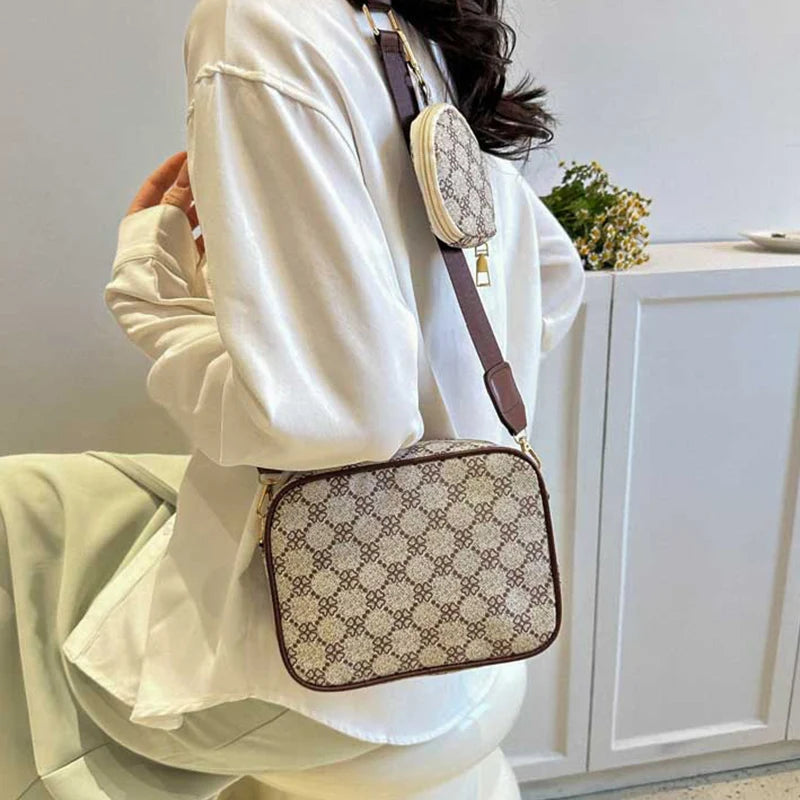 Vintage Pattern Shell Crossbody Bag – Small Luxury Designer Shoulder Purse for Women