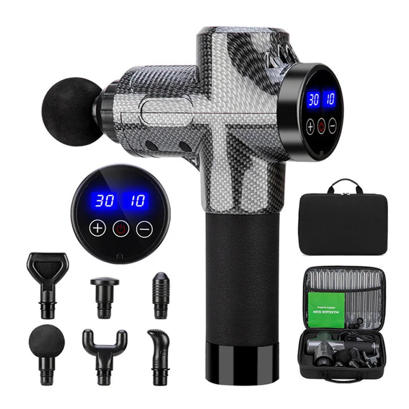 ChatGPT said:  Electric Fascia Massage Gun – Percussion Pistol for Deep Tissue Muscle Relaxation, Pain Relief & Fitness Recovery (Neck, Back & Body)