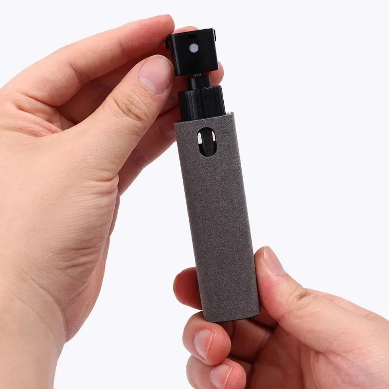 Microfiber Screen Cleaner Spray Bottle – Portable Press-Type Tool for Phone, Tablet & Laptop Screens (Empty, No Liquid)