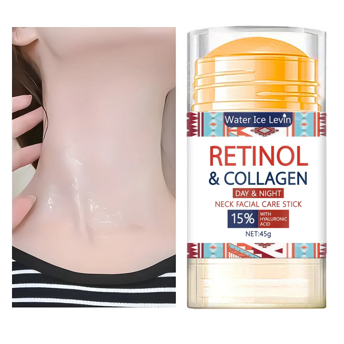 45g Retinol Lifting & Firming Cream Stick – Collagen Face Moisturizer, Smooths Wrinkles, Whitens & Brightens Skin