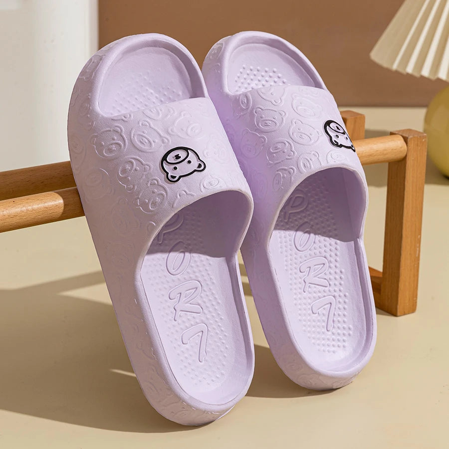 Little Bear Slide Slippers – Soft Non-Slip Unisex Summer Sandals