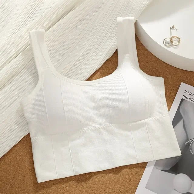 Seamless Push-Up Sports Bra – Breathable Shockproof Gym Top