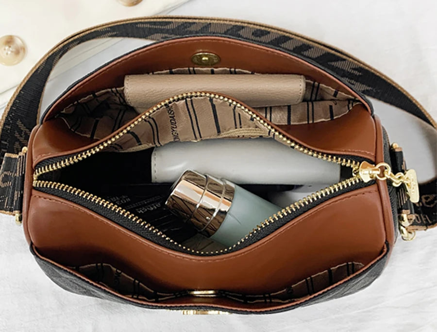 Luxury High-Quality Women’s Messenger Bag – Designer Checkered Trendy Shoulder Crossbody